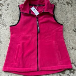 NWT Calvin Klein Pink Fleece Vest Size Small